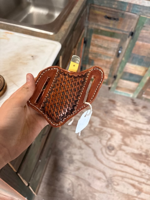 A leather Knife sheath you can design